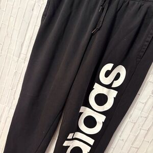 Adidas Black Sweatpants Relaxed Fit Joggers